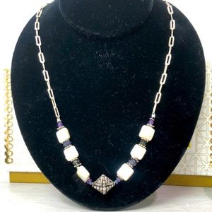 Hand strung necklace